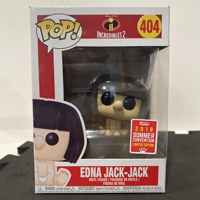 Incredibles Edna Jack-Jack 2018 Summer Convention Funko  Pop