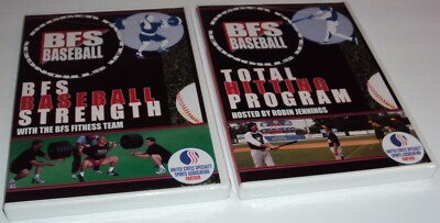 BFS Baseball Bigger Faster Stronger Strength Total Hitting Program 2 DVD Lot