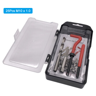25tlg M10 x 1.0 Gewinde Reparatursatz Helicoil kompatibles 10mm Gewinde O6P7