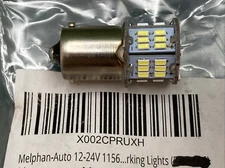 QTY 2 NEW MELPHAN-AUTO 1156 12-24V REVERSE LIGHT BULB