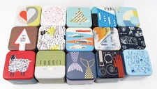 Genuine Fossil Collectible Watch Gift Box Tins - Variety of Unique Designs