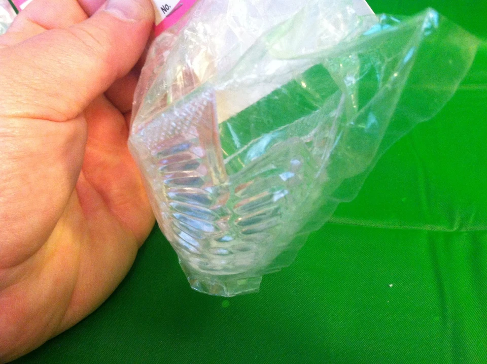 Лот (3) ЛЕБЕДЬ ковш чашка свадьбы/вечеринки Favors Crafts прозрачный пластик новый - Изображение 3 из 4