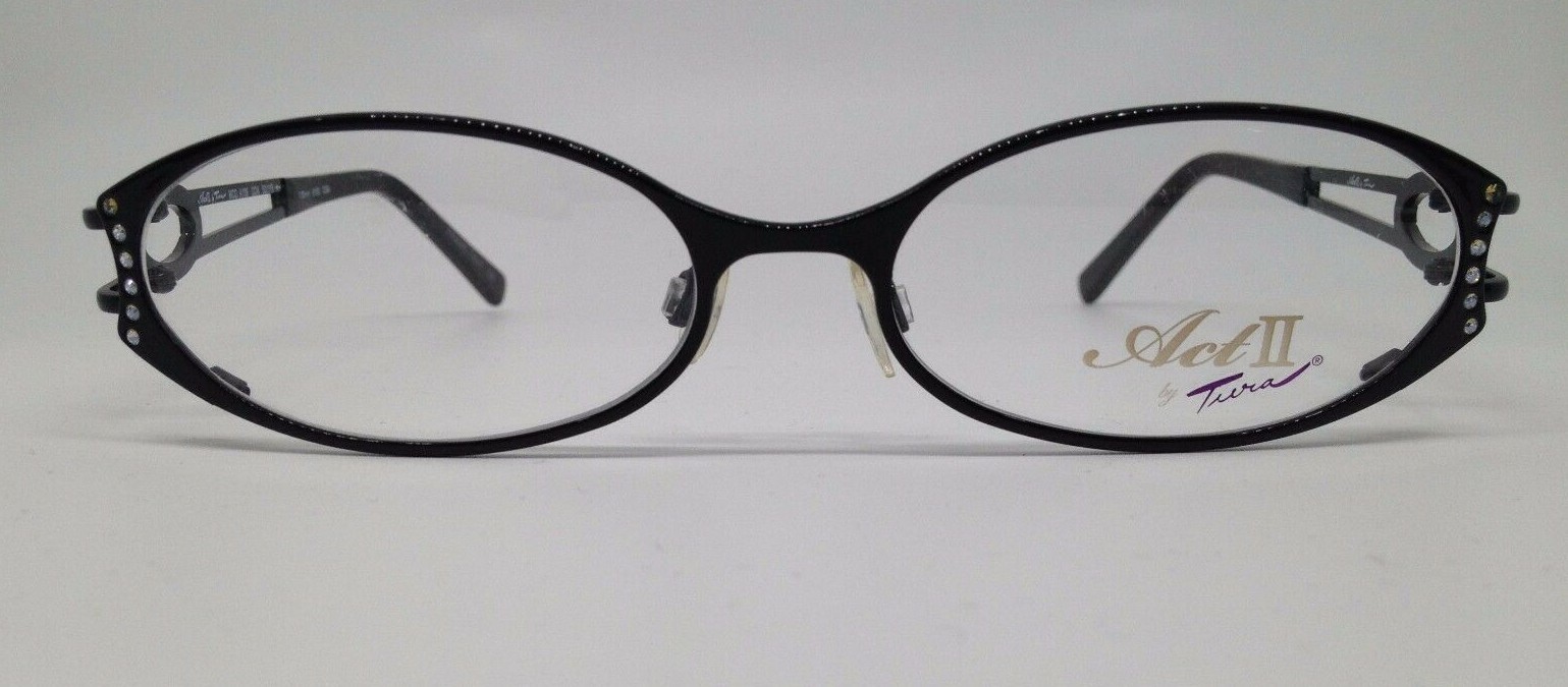 Оправа для очков Act II By Tura Мод. A106 Черная с камнями COA 53-16-130 Япония