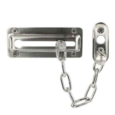 Defiant Satin Nickel Heavy Duty Home Entry Door Security Chain Guard Lock  70482