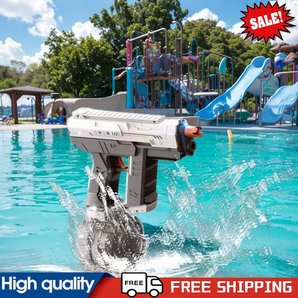 Pistolas de chorro automáticas pistola de agua automática de largo alcance juguete de agua de verano para niños ~