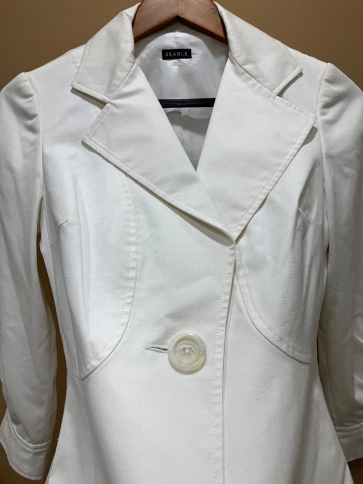 Blazer feminino Searle forrado de algodão tecido na Itália feito nos EUA 4 - Imagem 2 de 4