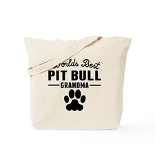 CafePress Worlds Best Pit Bull Grandma Tote Bag (1676271810)