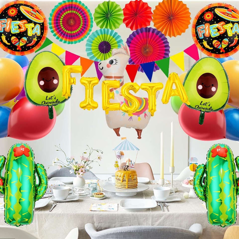 Fiesta Party Decorations 42Pcs Mexican Themed Party Supplies Cinco De ...