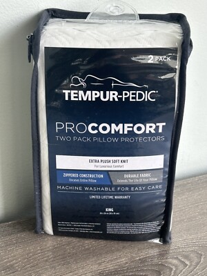 Tempur-Pedic ProComfort Two pack Pillow Protectors KING Size  New!