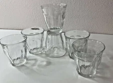 VTG Duralex Picardie Clear Drinking Glasses Set of 6  Made In France