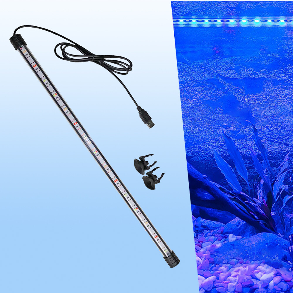 Aquarium Fish Tank 5050 RGB LED Strip Lights Bar Lamp Submersible Light UK Plug eBay