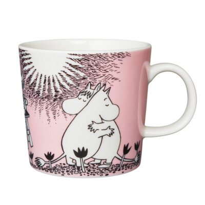 2024 ARABIA Moomin Classic Mug, Mini Mug, Plate Love Blue, Pink