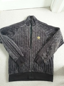 grey adidas tracksuit top
