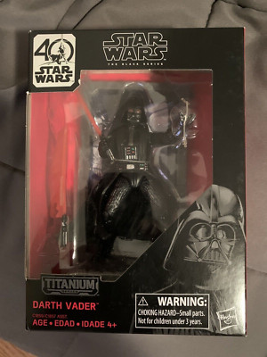 *Star Wars Black Series - Titanium Darth Vader 40th Anniversary 4'' Figur NEU