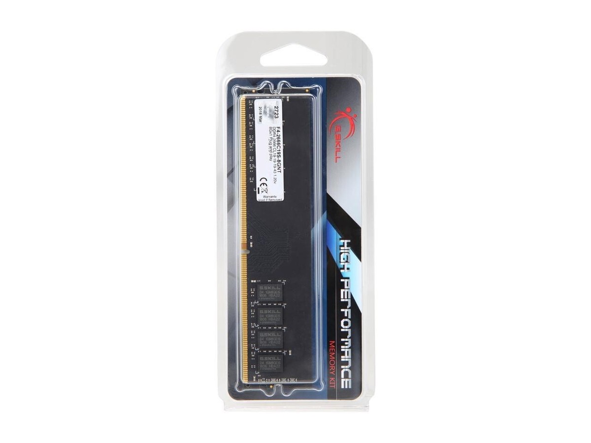 G.SKILL Value Series 8GB (1 x 8GB) Desktop Memory Model F4