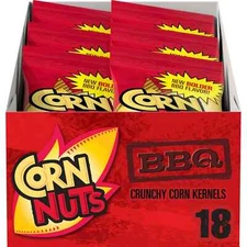 18-Pack BBQ Crunchy Corn Kernels, 1.7oz Each, Ready-to-Eat Snack