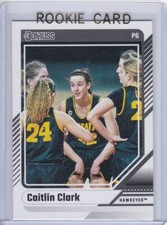 CAITLIN CLARK ROOKIE CARD 2024 Panini Basketball RC Iowa Hawkeyes INDIANA FEVER!