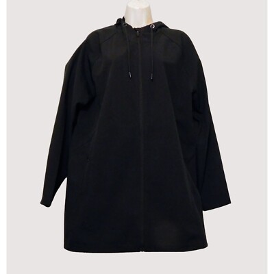 Bass Pro Natural Reflections Jacket Womens XL Black Overcoat Lined Long  Sleeve