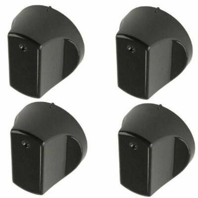 Knopf passt Hotpoint DH53K SH33K SH83CK UH53K schwarz Herd Backofen Steuerung 4er-Pack