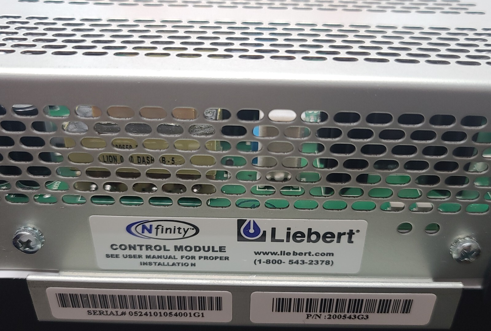 Liebert Nfinity Control Modules PN 200543G3 eBay