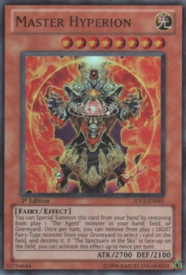 Master Hyperion - SDLS-EN001 -  Ultra Rare - 1st Edition x1 - Heavily Played