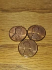 BU 1947 P 1947 D 1947 S Lincoln Wheat Cent 3 Brilliant Uncirculated Coins