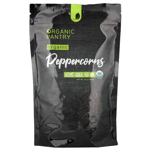 Organic Pantry, Organic Peppercorns, Whole, 16 oz (453 g)