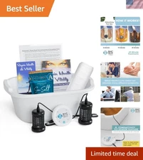 Spa-like Ionic Foot Detox Machine for Home – 20 Basin Liners & Sea Salt Included