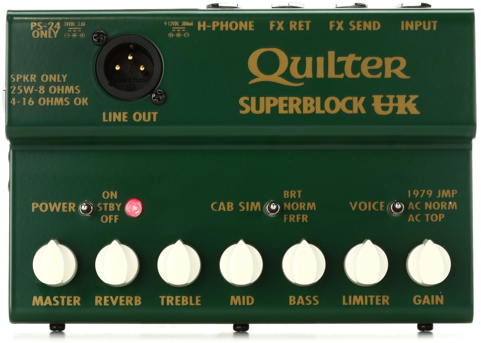 Quilter Labs SuperBlock UK 25-ваттная педаль для гитарного усилителя