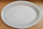 Homer Laughlin FIESTA 13 5/8” PEARL GRAY Large Oval Platter Excellent Condition