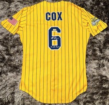 Savannah Bananas RYAN COX Signed Game Used Worn Jersey Yankee Stadium NY 9/13-14