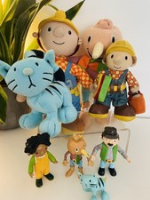 Bob The Builder Plush Bundle Figure Spud Pilchard Talking Bob 1998