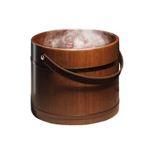 Wood Foot Soak Tub Stress Relief Pedicure Barrel Bowl Wood Foot Bath