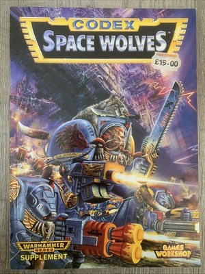 Warhammer 40k Codex Space Wolves Buch Top Zustand OOP