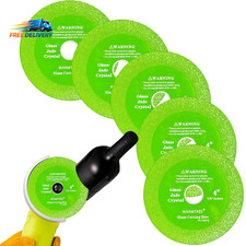 5 Pcs Glass Cutting Disc for Angle Grinder, 4" X 7/8  Ceramic Tile Cutter Blade,