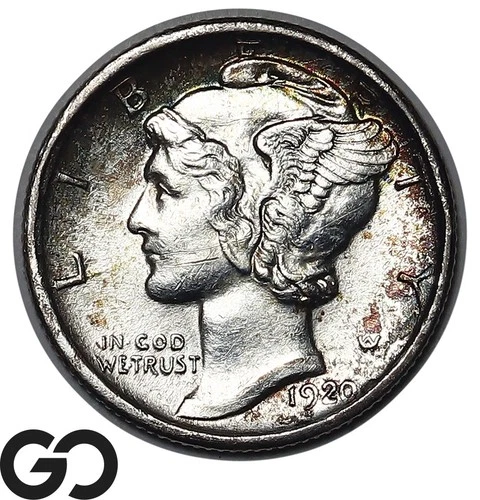 1920-D Mercury Dime, Choice Uncirculated++ Better Date!