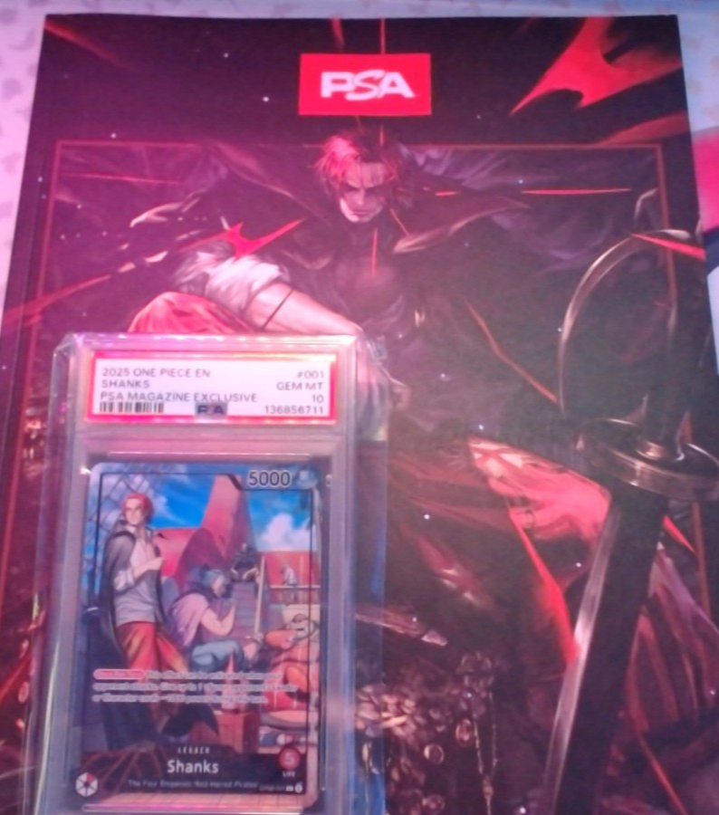 Shanks (2025 PSA Magazine Promo) OP09-001 One Piece Promotion