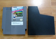 Athletic World NES Video Game Cartridge & Dust Cover (Nintendo, 1987)