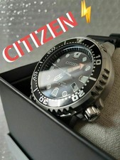Citizen Eco Drive Diver 200m Date Black Dial E168-s100623