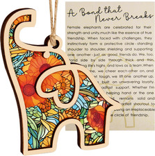 Friendship Elephant Easter Ornament with Story Card Sisterhood Gifts for Wom...
