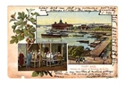 X699 Egypt – Port Said – Entrance to Canal – Early Postcard 1905 Faults