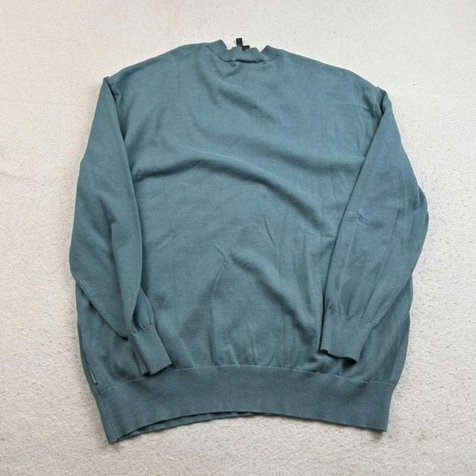 Suéter Armani Exchange Para Hombre Grande Verde Cuello Redondo Mangas Largas Pullover Foto 4 de 4