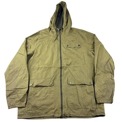 Nike Storm-Fit Jacket Men L Green Field Coat The Athletic Dept Rain Shell FA11
