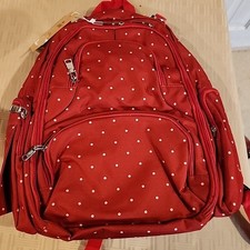 S-zone Backpack Diaper Bah Red Polka Dots
