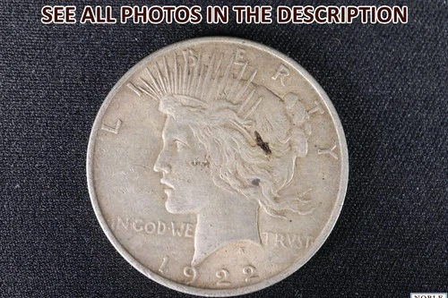 NobleSpirit Desirable 1922 Silver Peace Dollar XF Extremely Fine