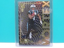 2025 TETAIROA McMILLAN DONRUSS VORTEX GOLD ROOKIE CARD # 7 CAROLINA ROY WR