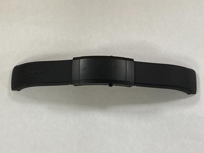 SINN 20mm BLACK RUBBER BAND  W/ DEPLOYMENT BUCKLE- USED.