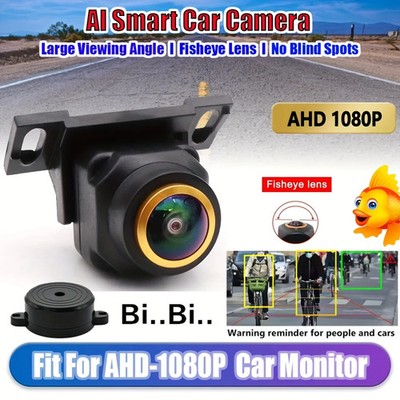 1080P AI Smart Car Camera-Rear Monitor Tracking Fisheye Lens with AHD Monitor