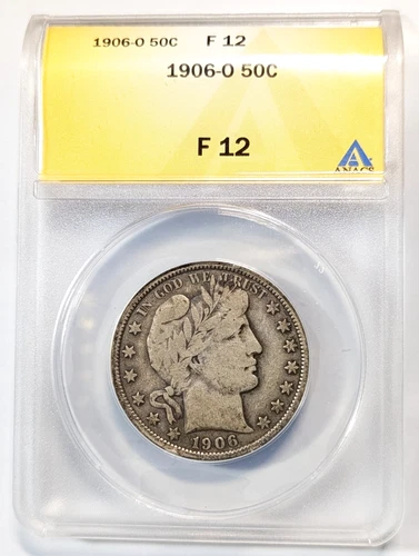 1906-O Barber Half Dollar — photo from the most recent tracked eBay sale