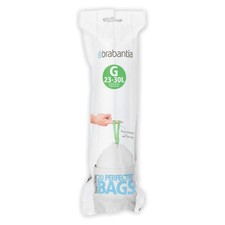 Brabantia PerfectFit Trash Bags Size G / 6-8 1 Count Pack of 1 , White